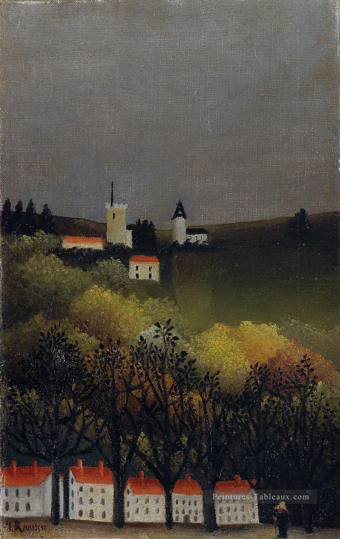 paysage 1886 Henri Rousseau post impressionnisme Naive primitivisme Peintures à l'huile